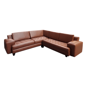 Sofá en L Mx Muebles Cleveland Ii 6P-8Jsc0C6 Café