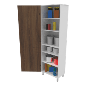 Modular Mx Muebles Milan II de 1 Puerta Café