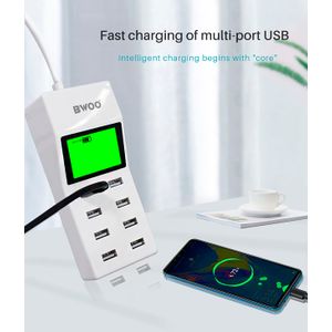 Bwoo - Cargador Multipuertos hub-bohcda06 | Blanco