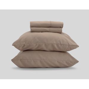 Kalido - Sábana Basics Microfibra King | Habano