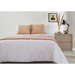 Kalido - Edredón Basics Polialgodón Llano King | Blanco