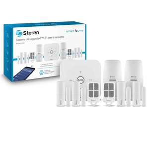 Steren - Sistema de Seguridad Inteligente WIFI SHOME-2100 | Blanco