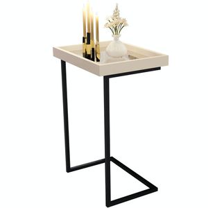 Mesa Lateral MX Muebles BARU-MD | Blanco