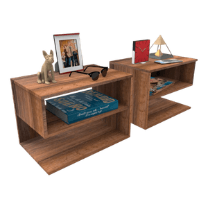 Set de Veladores Mueble Facil Pekin Café